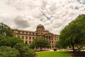 Large building at Texas A&M University